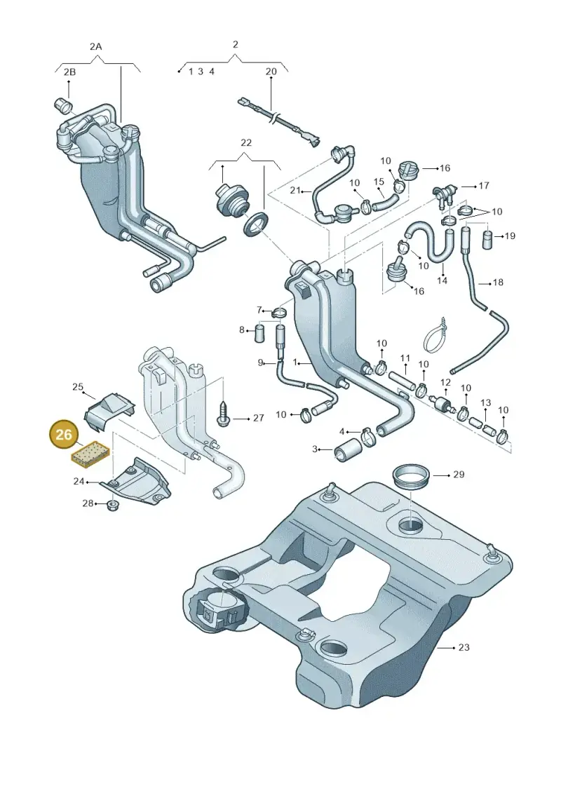 443201365B — Audi A6/Wagon/quattro (2001-2004) diagram 262201520, position 26