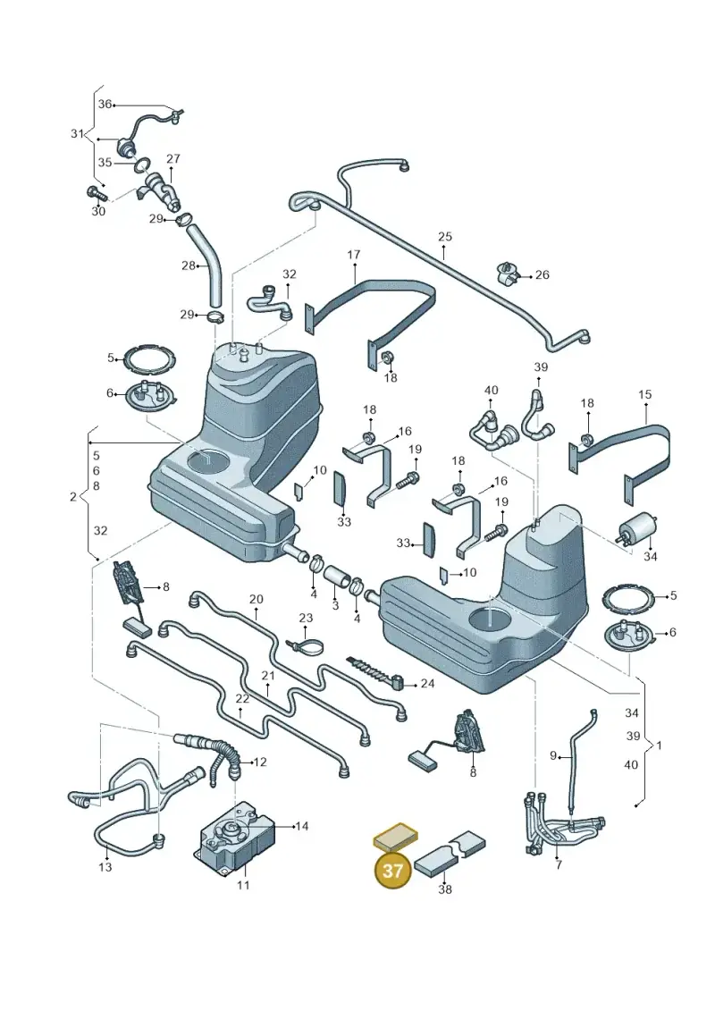 443201365B — Audi R8                08> (2007-) diagram 618201000, position 37