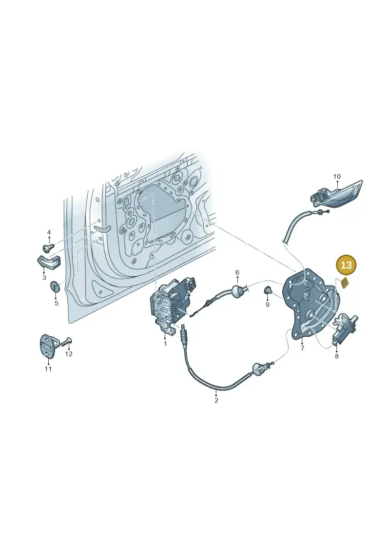 443201365B — Audi A8 (2017-2025) diagram 838837300, position 13