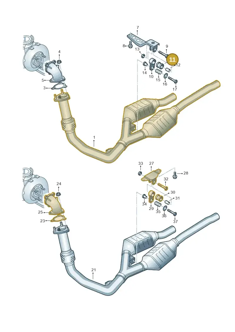 443253149B — Volkswagen PASSAT/4MOTION/W8 (2002-2005) diagram 219253670, position 11