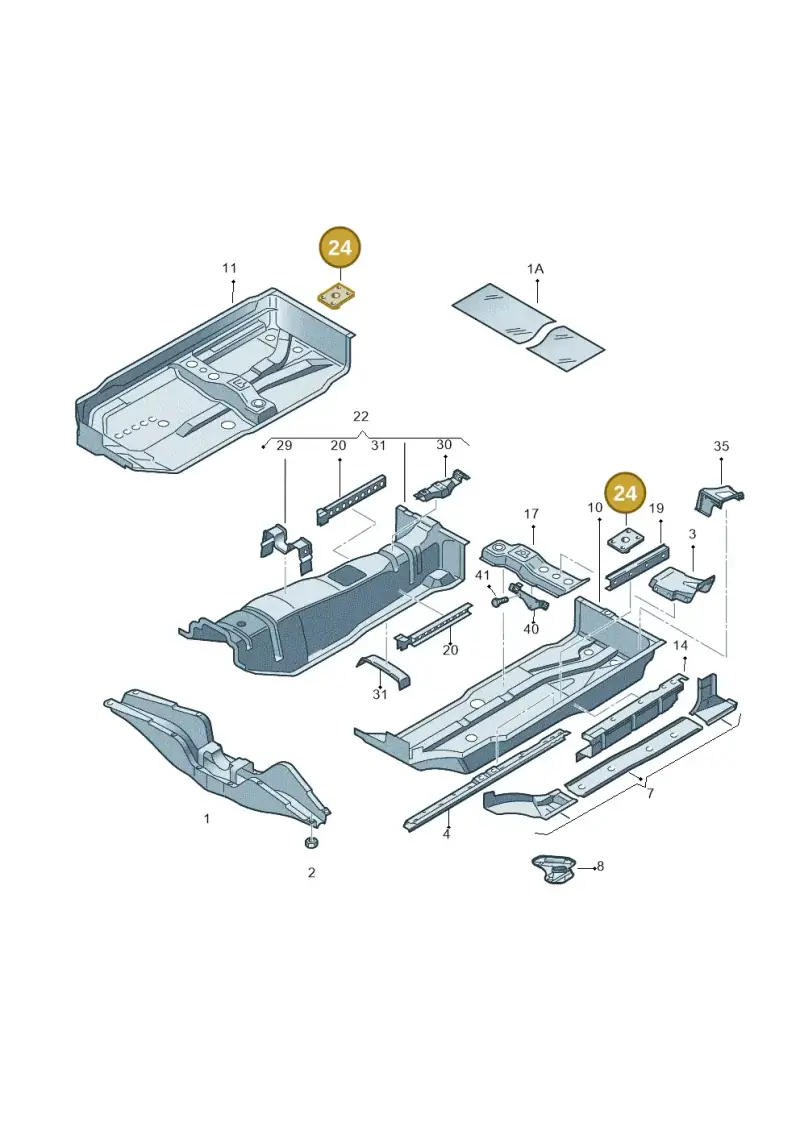 443803377D — Volkswagen Jetta/Wagon (2002-2006) diagram 194803100, position 24