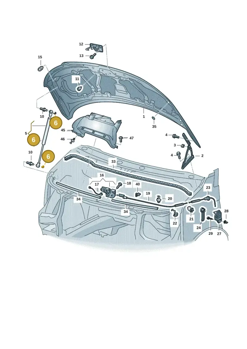 443823397 — Volkswagen Transport. multivan (2019-2024) diagram 7em823000, position 6