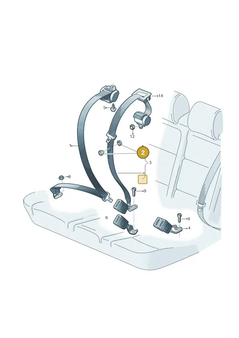 443857847A — Volkswagen ID.4 Pro (2020-2023) diagram 10a857070, position 2