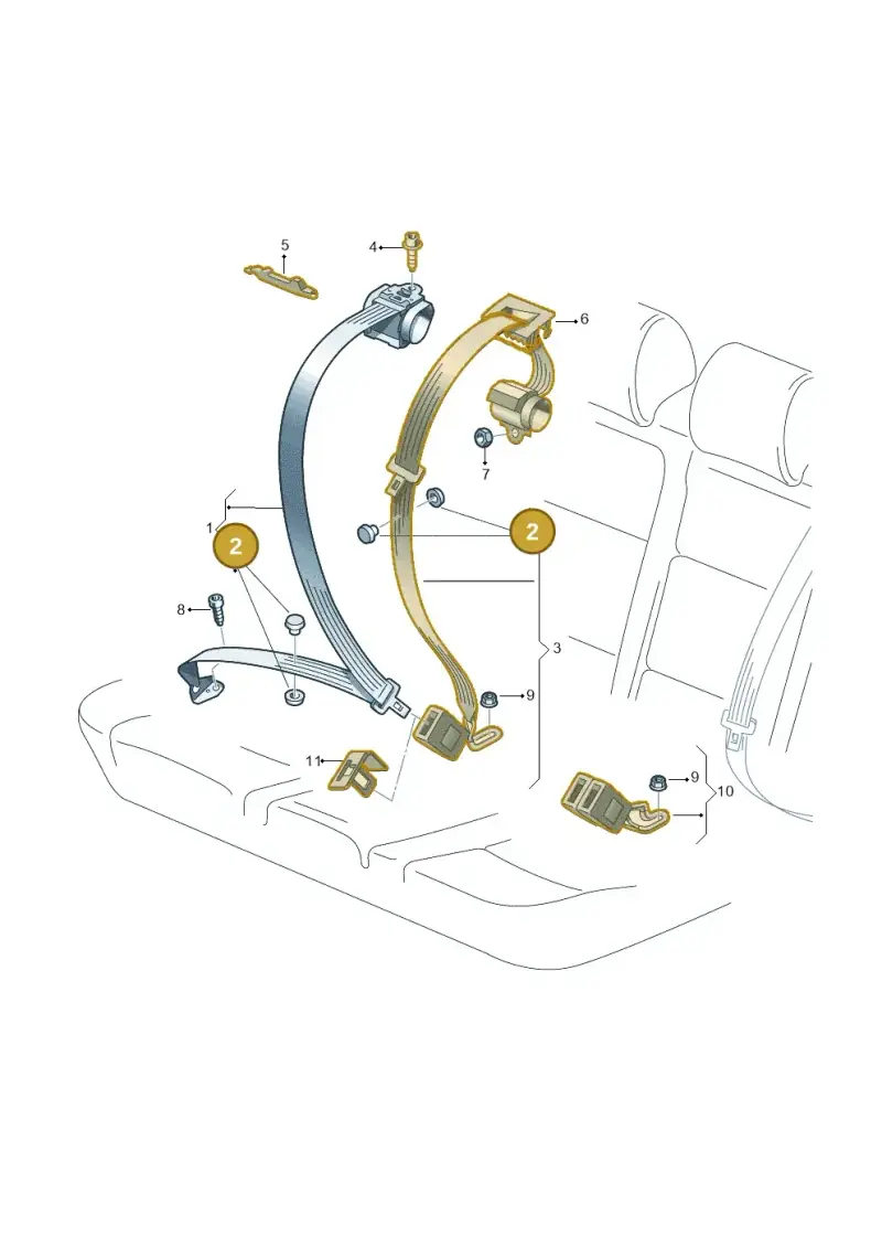 443857847A — Volkswagen Arteon (2017-2023) diagram 828857700, position 2
