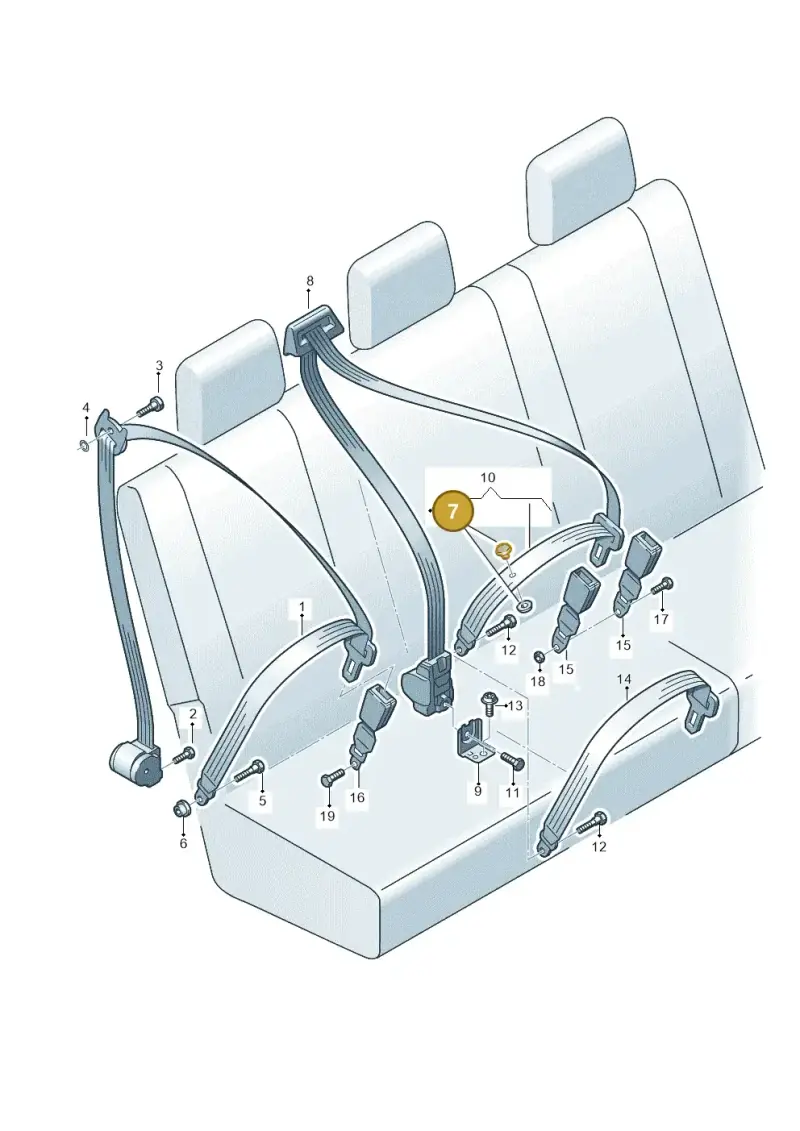 443857847B — Volkswagen Amarok twin cab (2022-) diagram 683857700, position 7