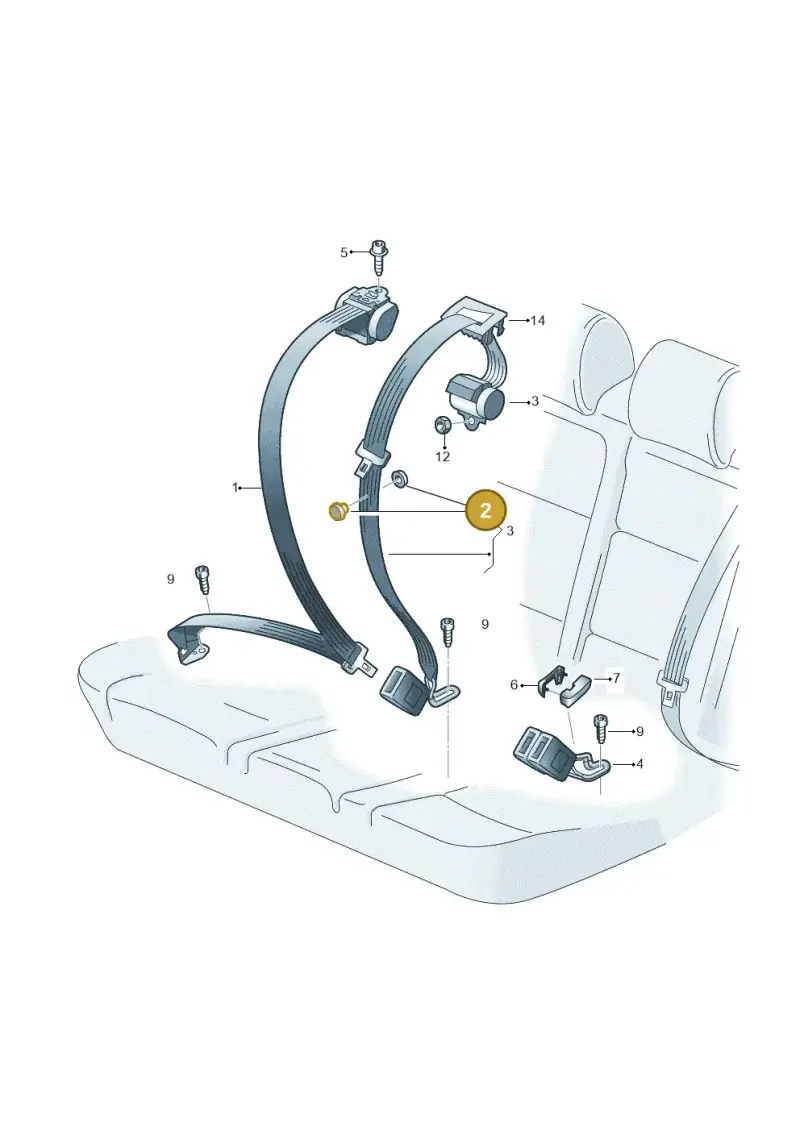 443857847B — Volkswagen Taigo (2021-2024) diagram 837857700, position 2