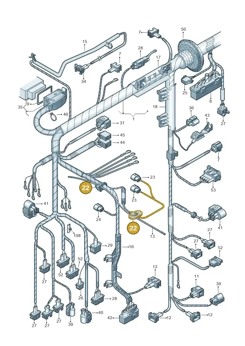 443906102B — Volkswagen Sharan (2008-2010) diagram 162971760, position 22