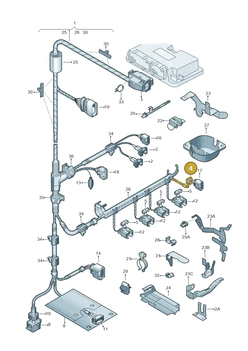 443906102C — Volkswagen New Beetle             06> (2005-) diagram 203971160, position 4