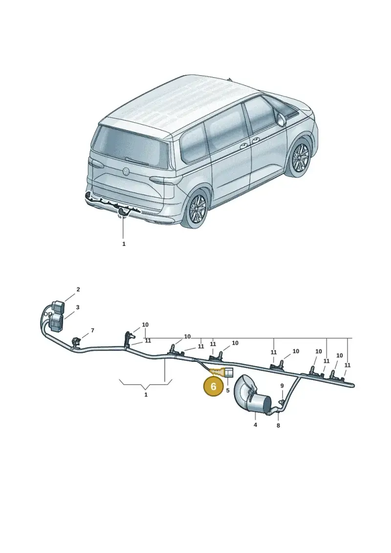 443906102G — Volkswagen Multivan (2021-) diagram 7t0972950, position 6