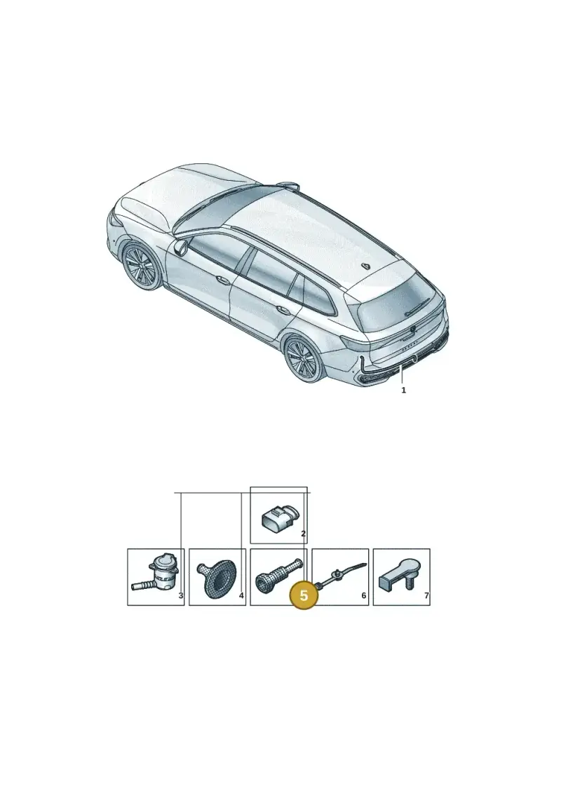 443906102G — Volkswagen Passat estate (2023-) diagram 3j0972950, position 5