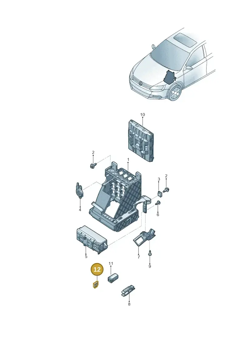 443937105 — Volkswagen Jetta (2014-2017) diagram 789937000, position 12