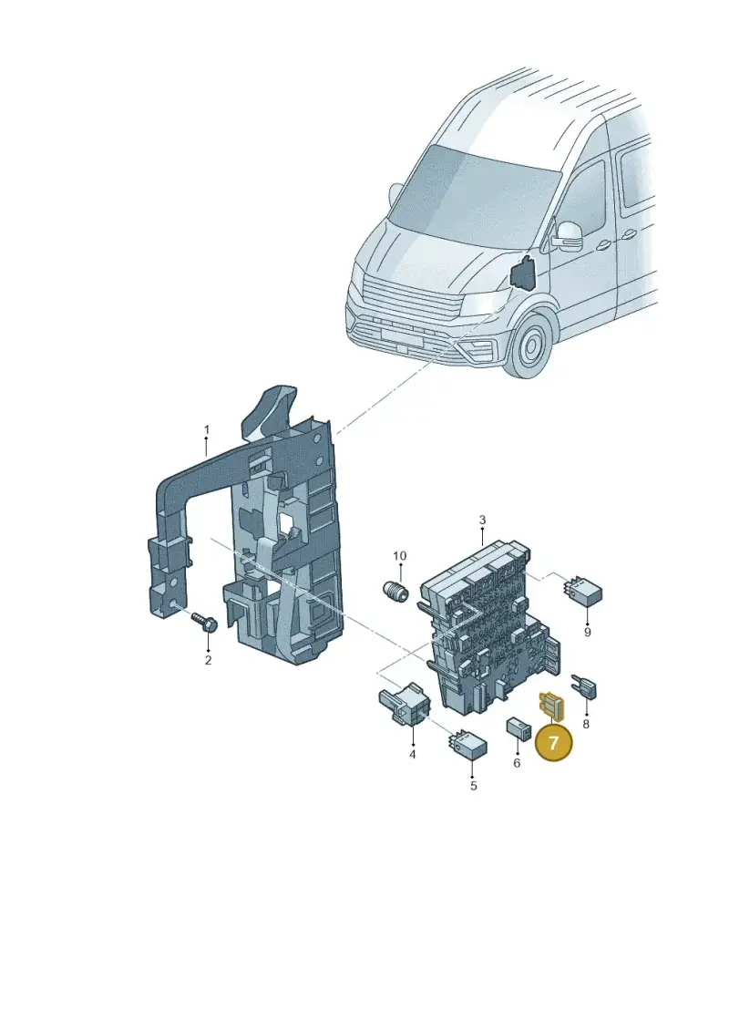 443937105 — Volkswagen MAN TGE 55 (2016-2021) diagram 806937000, position 7
