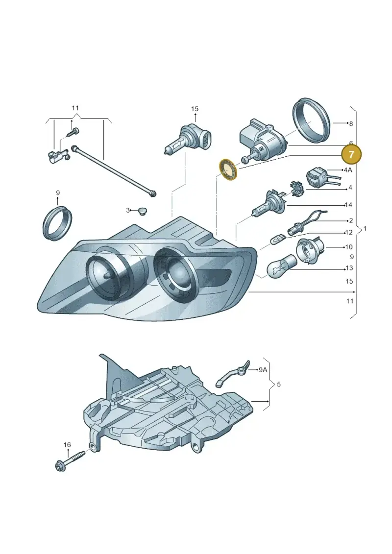 443941323 — Volkswagen Touareg                08> (2007-) diagram 616941000, position 7