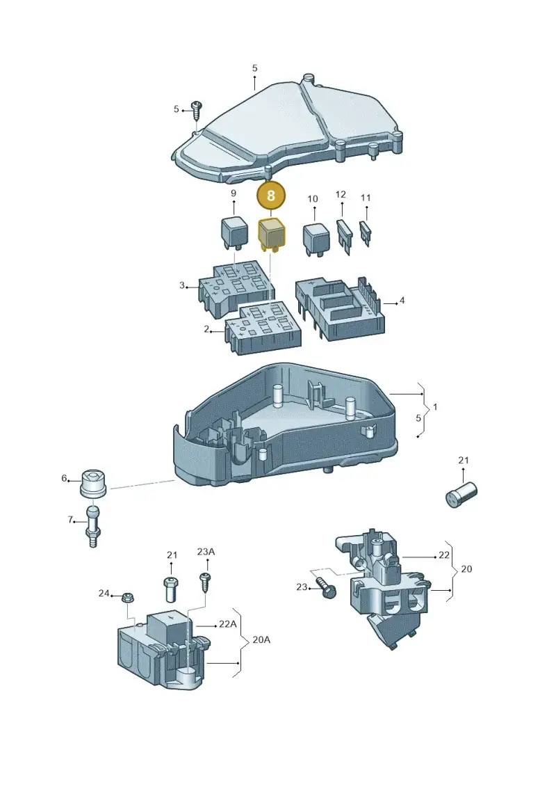 443951253AA — Volkswagen Touareg                08> (2007-) diagram 274937100, position 8