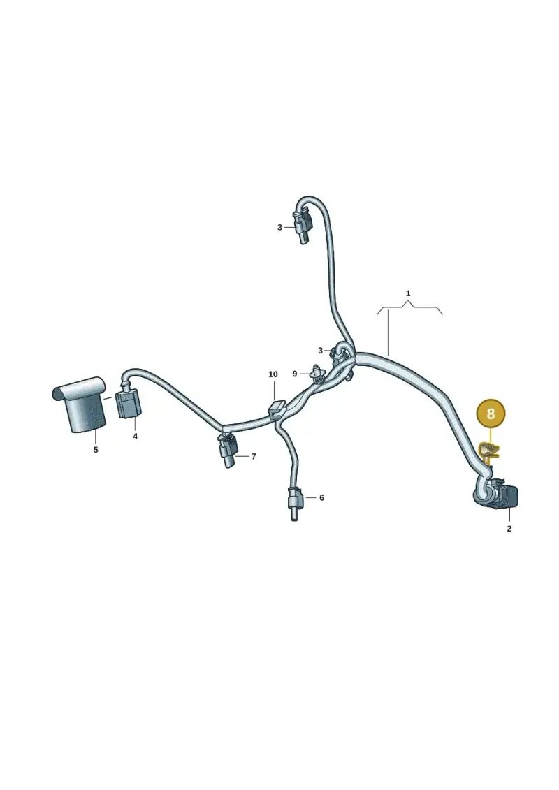 443957818C — Volkswagen Touareg (2017-2023) diagram 439971009, position 8