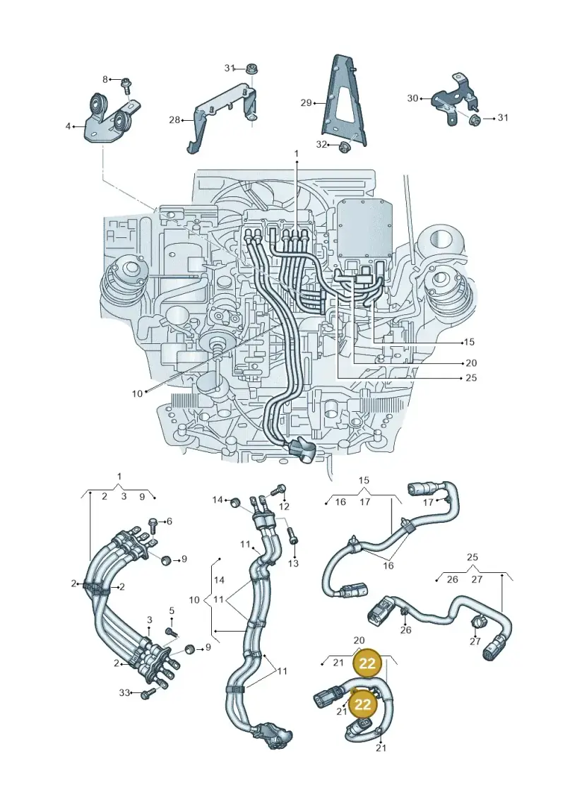 443957818C — Volkswagen E-Crafter 35 (2018-2024) diagram 599970010, position 22