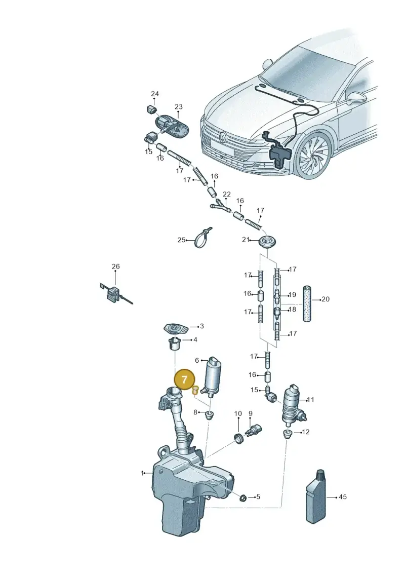 444955647 — Volkswagen Arteon (2017-2023) diagram 828955100, position 7