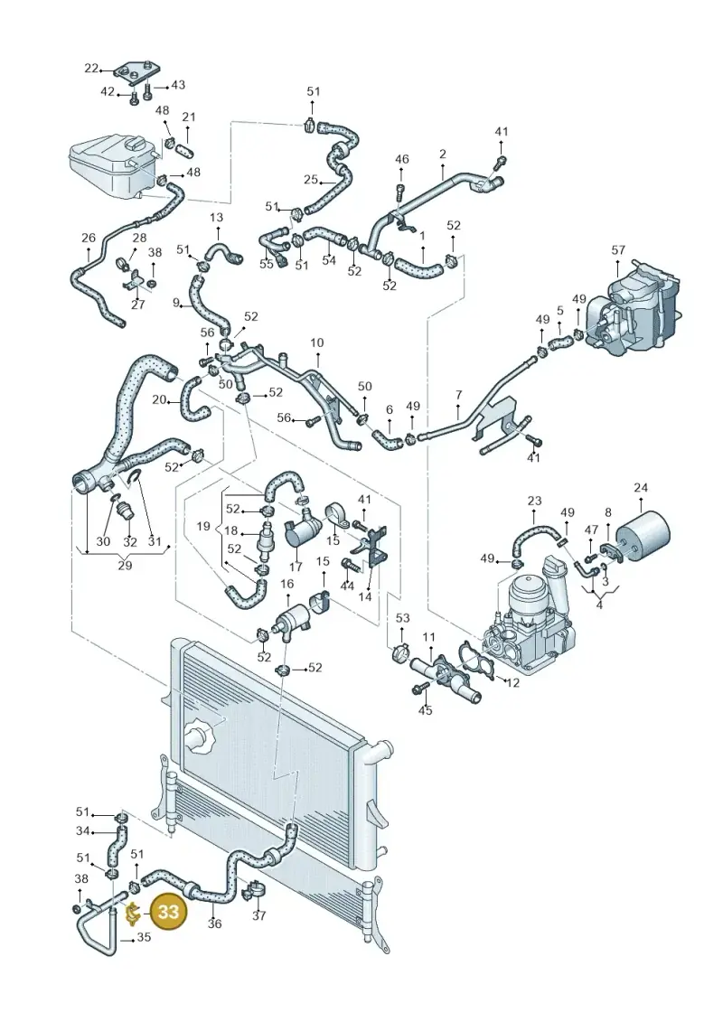 447971843B — Volkswagen Touareg (2005-2006) diagram 274121540, position 33