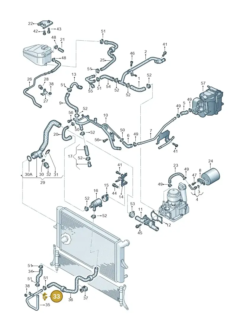 447971843B — Volkswagen Touareg                08> (2007-) diagram 616121540, position 33