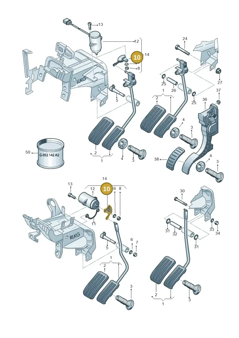 4A0721757A — Volkswagen LUPO/3L TDI (2003-2005) diagram 158721550, position 10