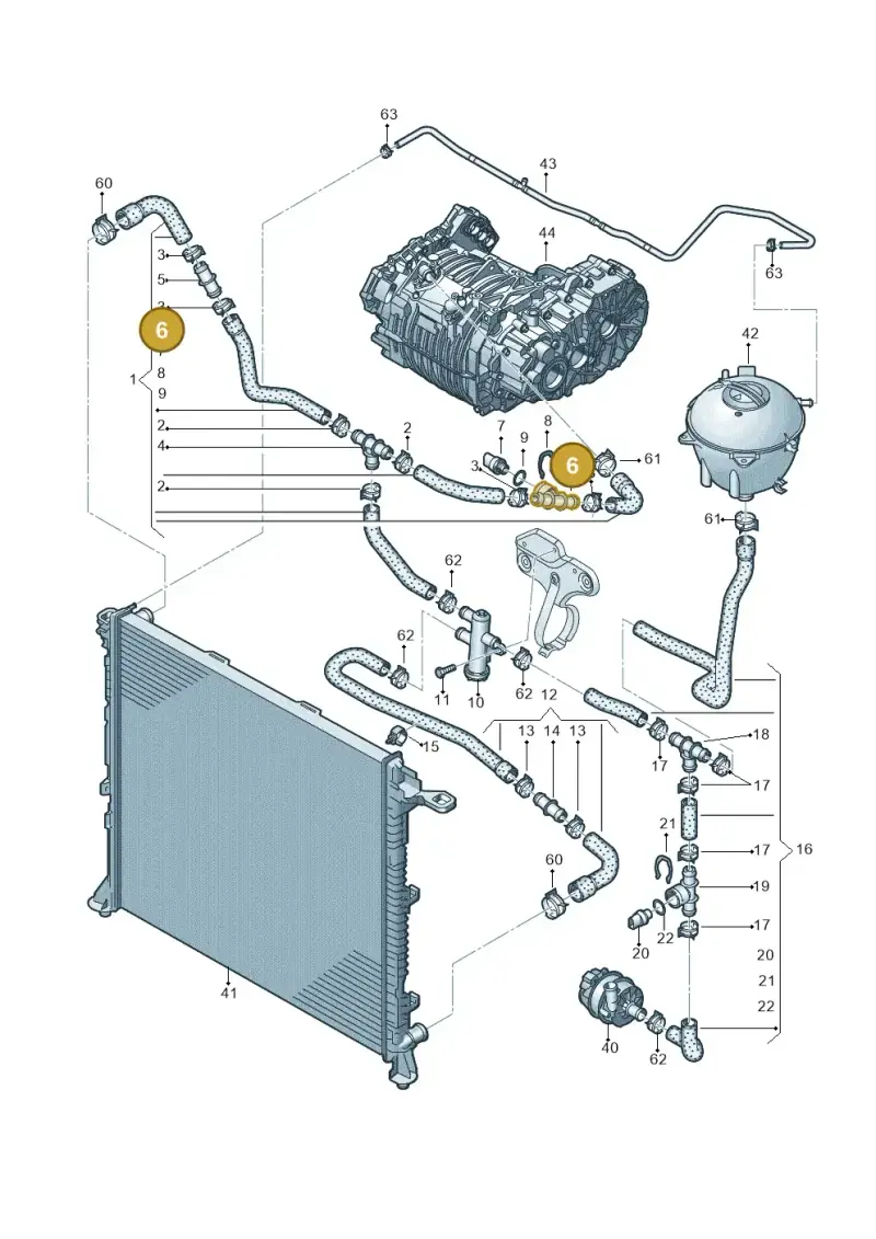 4A0819497 — Volkswagen E-Crafter 35 (2018-2024) diagram 599121000, position 6