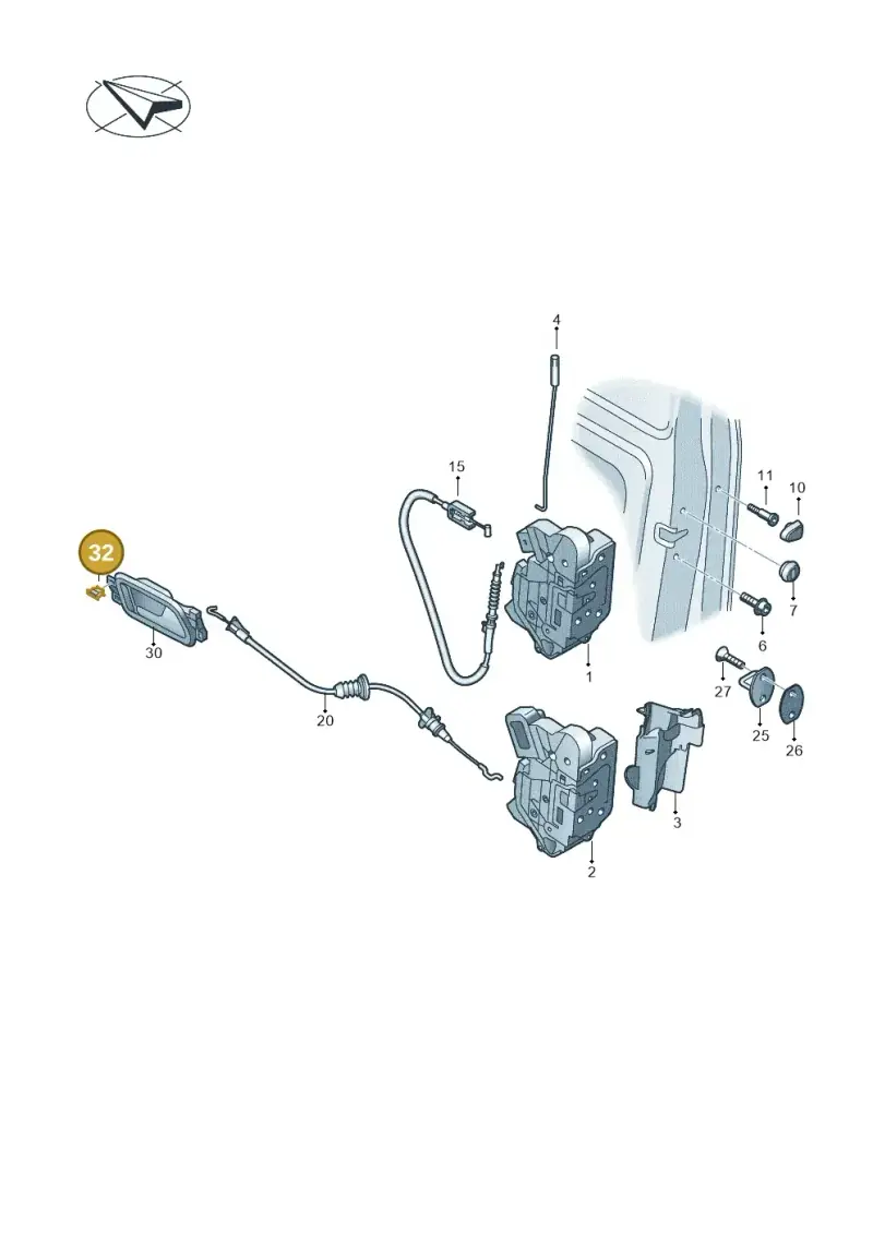 4A0853107 — Volkswagen Amarok twin cab (2022-) diagram 683837000, position 32