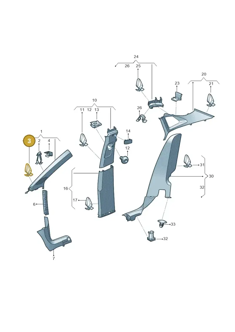 4A0867276C — Volkswagen ID.4 Pro (2020-2023) diagram 11a867065, position 3