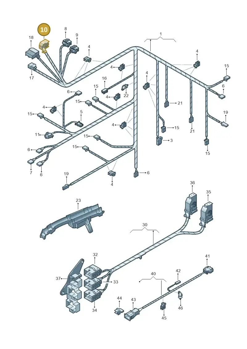 4A0972603A — Volkswagen Phaeton 4motion (2010-2016) diagram 258971900, position 10