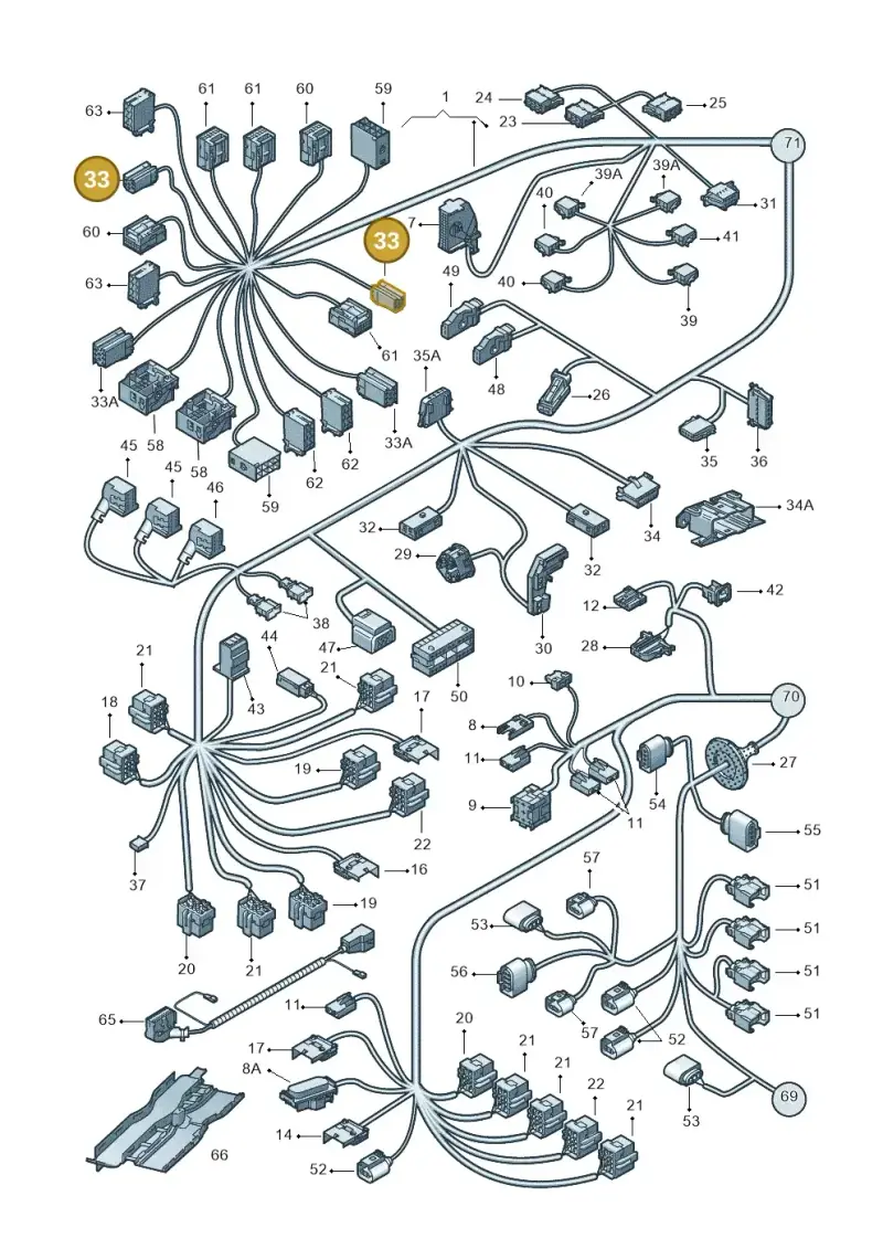 4A0972643A — Volkswagen Transp. caravelle (2008-2009) diagram 410971810, position 33