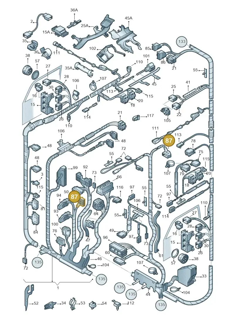 4A0972643B — Volkswagen New Beetle             06> (2005-) diagram 201971810, position 87