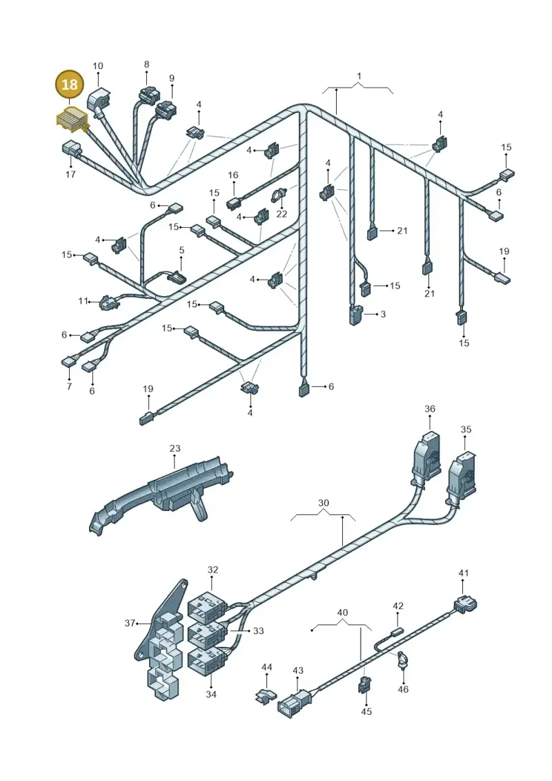 4A0972883C — Volkswagen Phaeton 4motion (2010-2016) diagram 258971900, position 18