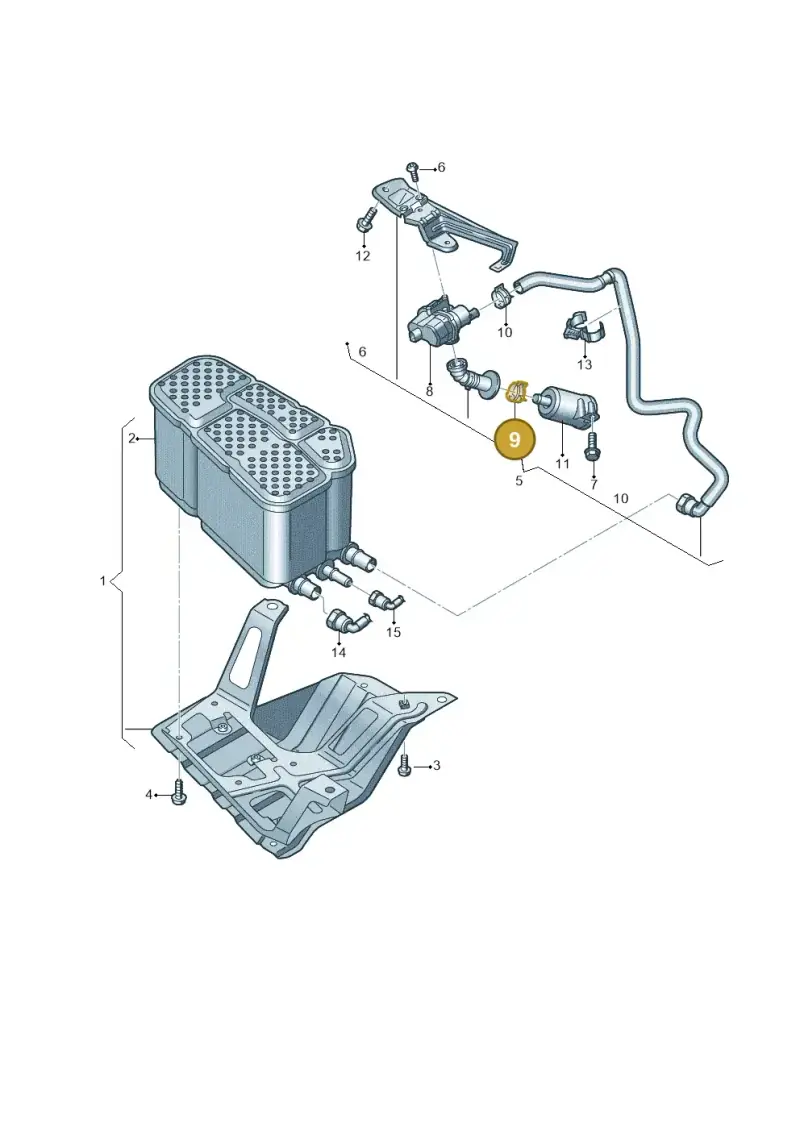4B0422379A — Volkswagen Touareg (2017-2023) diagram 439201090, position 9