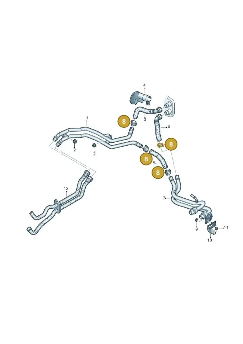 4B0422379A — Volkswagen Arteon (2017-2023) diagram 793819880, position 8
