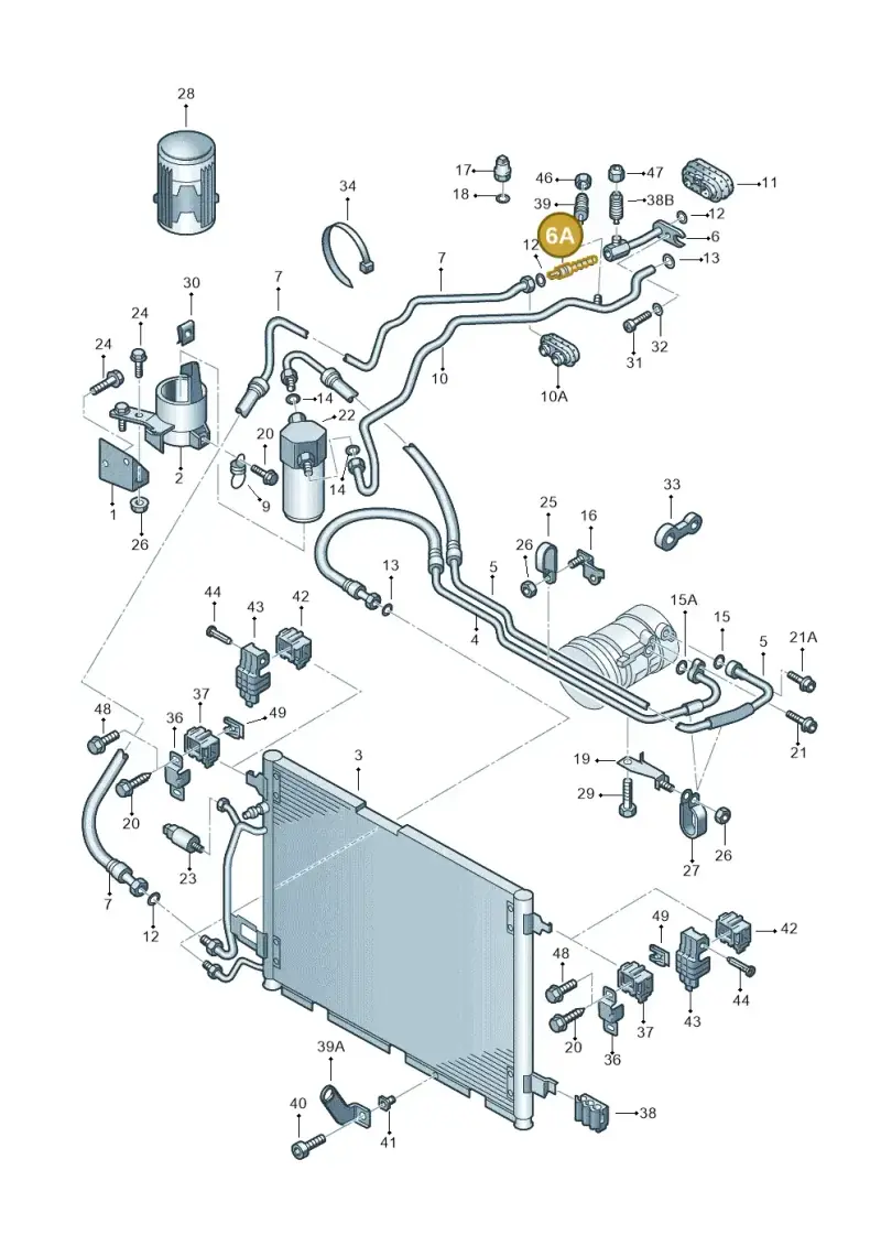 4B0820177 — Volkswagen PASSAT                 00> (2000-) diagram 195260410, position 6A