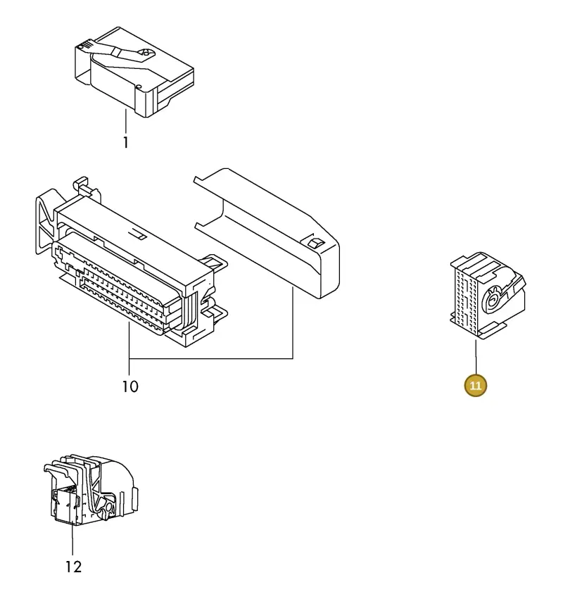 4B0906232 — Volkswagen 1J0 platform diagram 198972900, position 11