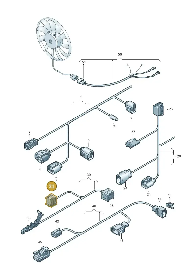 4B0937527 — Volkswagen Tiguan 4Motion (2011-2018) diagram 634971600, position 31