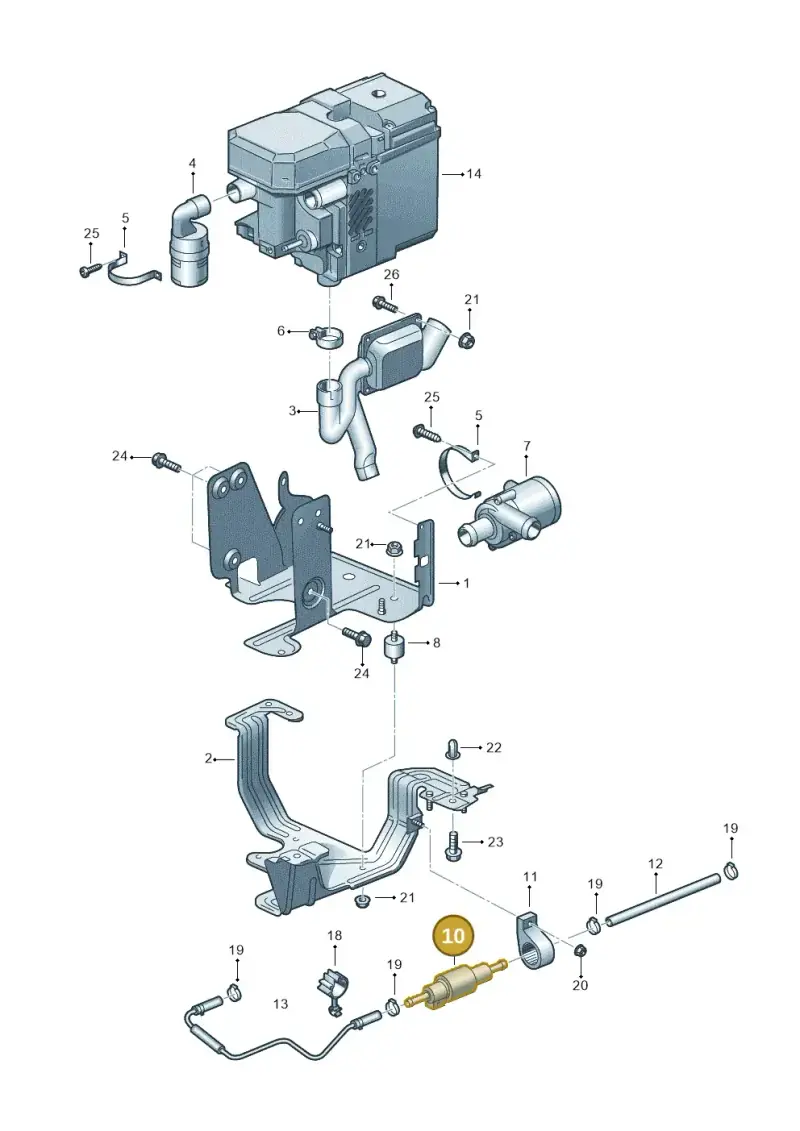 4B0963303 — Volkswagen Transp. caravelle (2008-2009) diagram 410819580, position 10