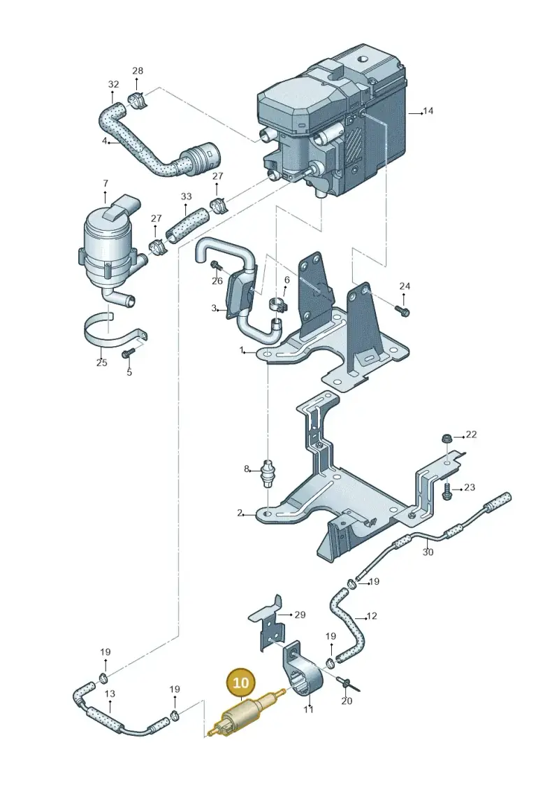4B0963303 — Volkswagen Transp. caravelle (2011-2015) diagram 679819580, position 10