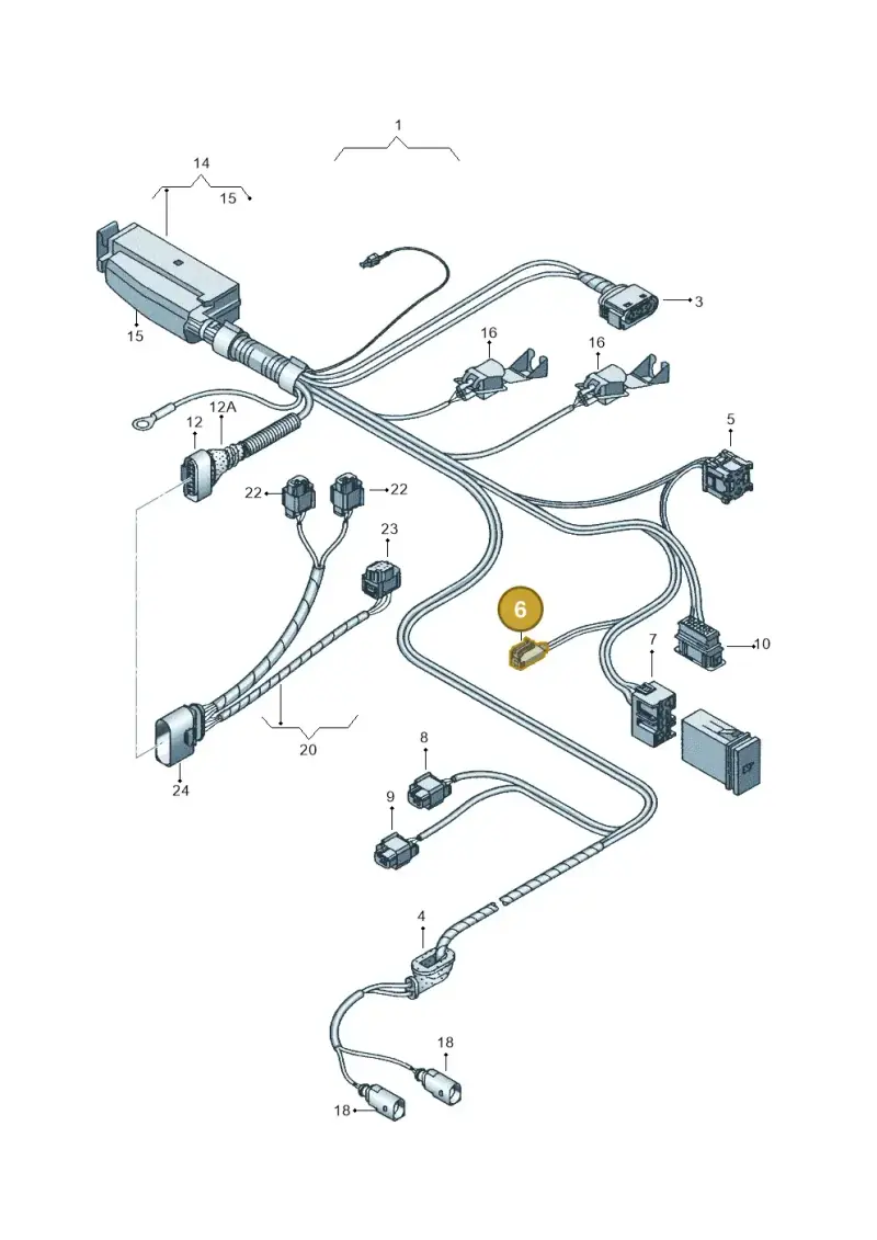 4B0971636 — Volkswagen Sharan (2008-2010) diagram 245972800, position 6