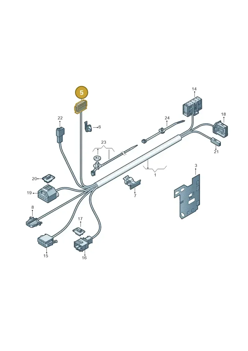 4B0971636 — Volkswagen Eos BlueMotion (2010-2015) diagram 712972260, position 5