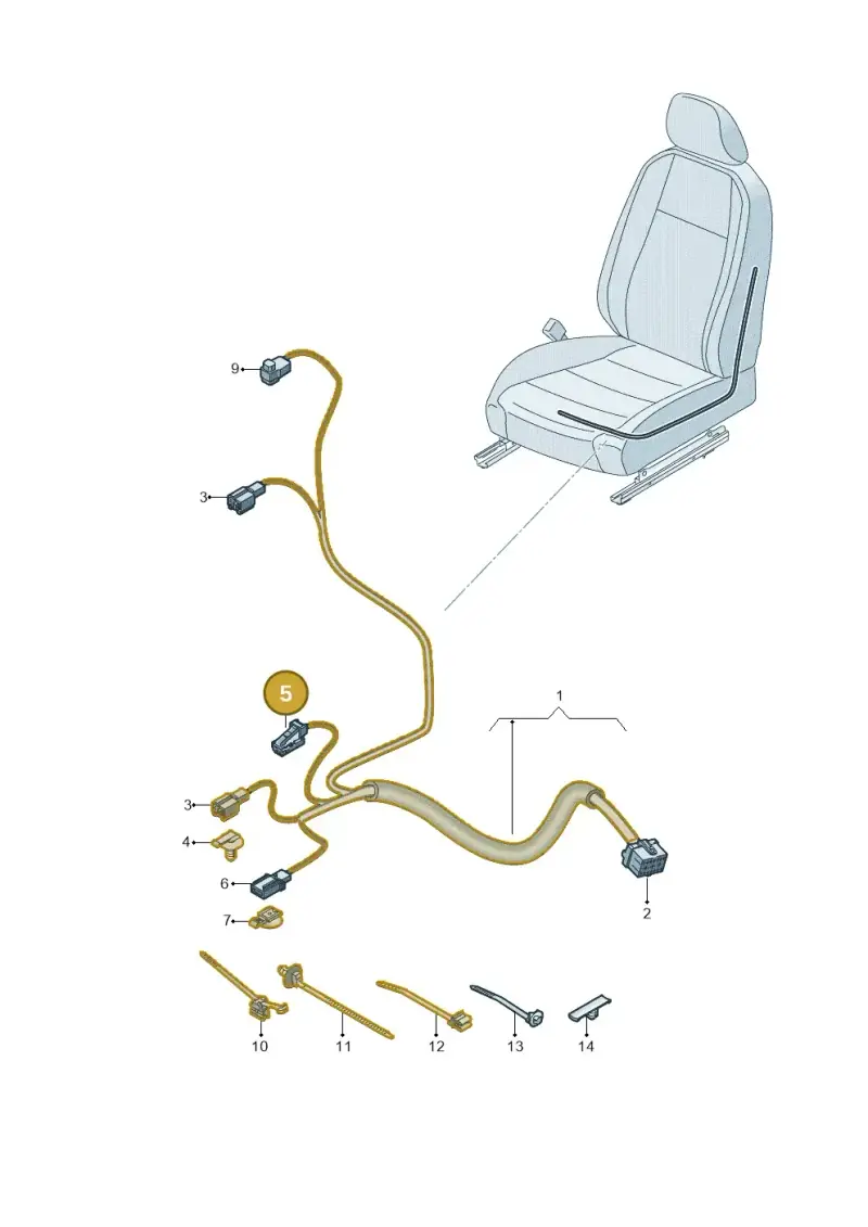 4B0971832 — Volkswagen Polo 1.0 BlueMotion (2017-2024) diagram 837972029, position 5