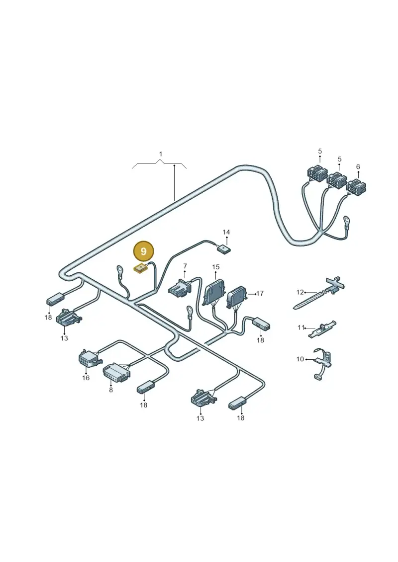 4B0971833 — Volkswagen Transp. caravelle (2008-2009) diagram 410972650, position 9