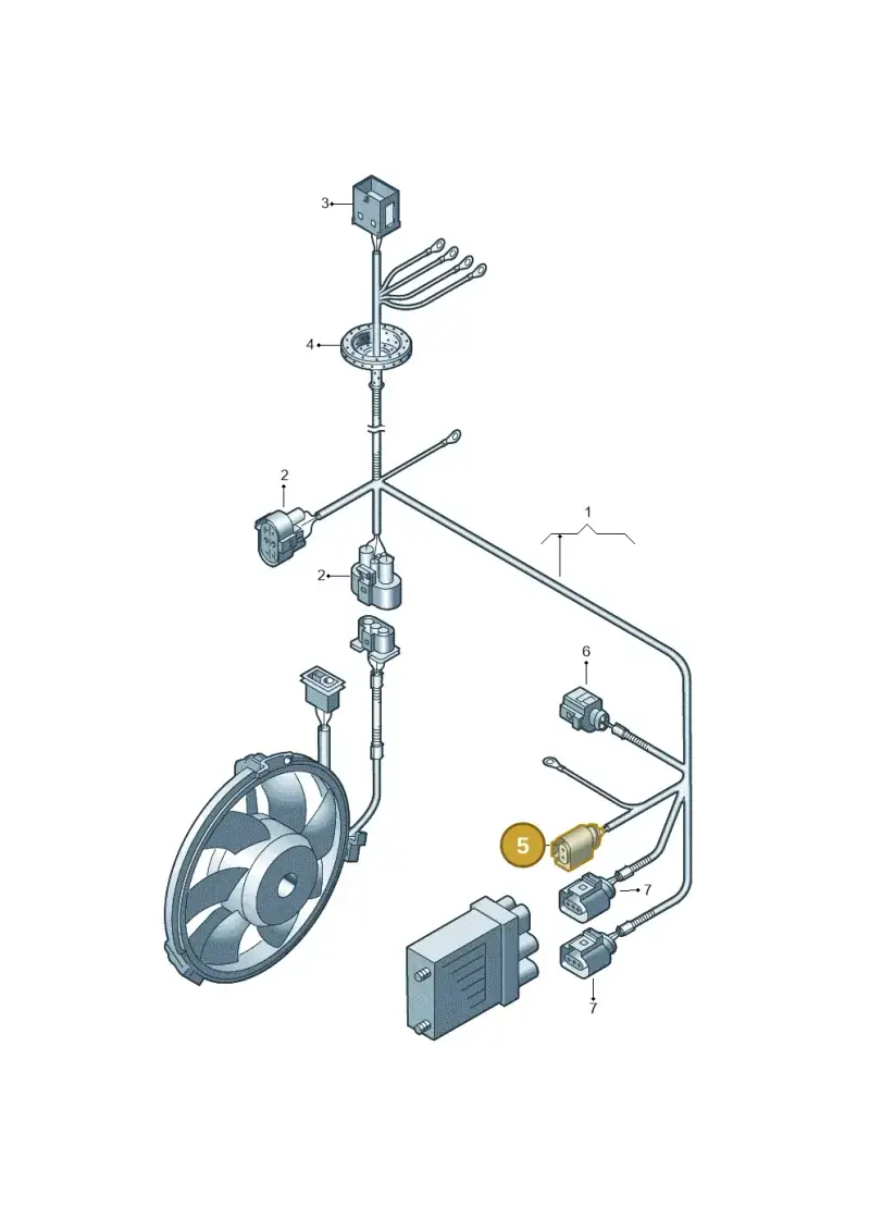 4B0971955 — Volkswagen California Camper (2008-2009) diagram 410971040, position 5