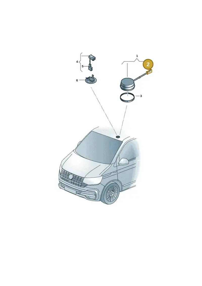 4B0971992 — Volkswagen Transport. multivan (2019-2024) diagram 7em035080, position 2