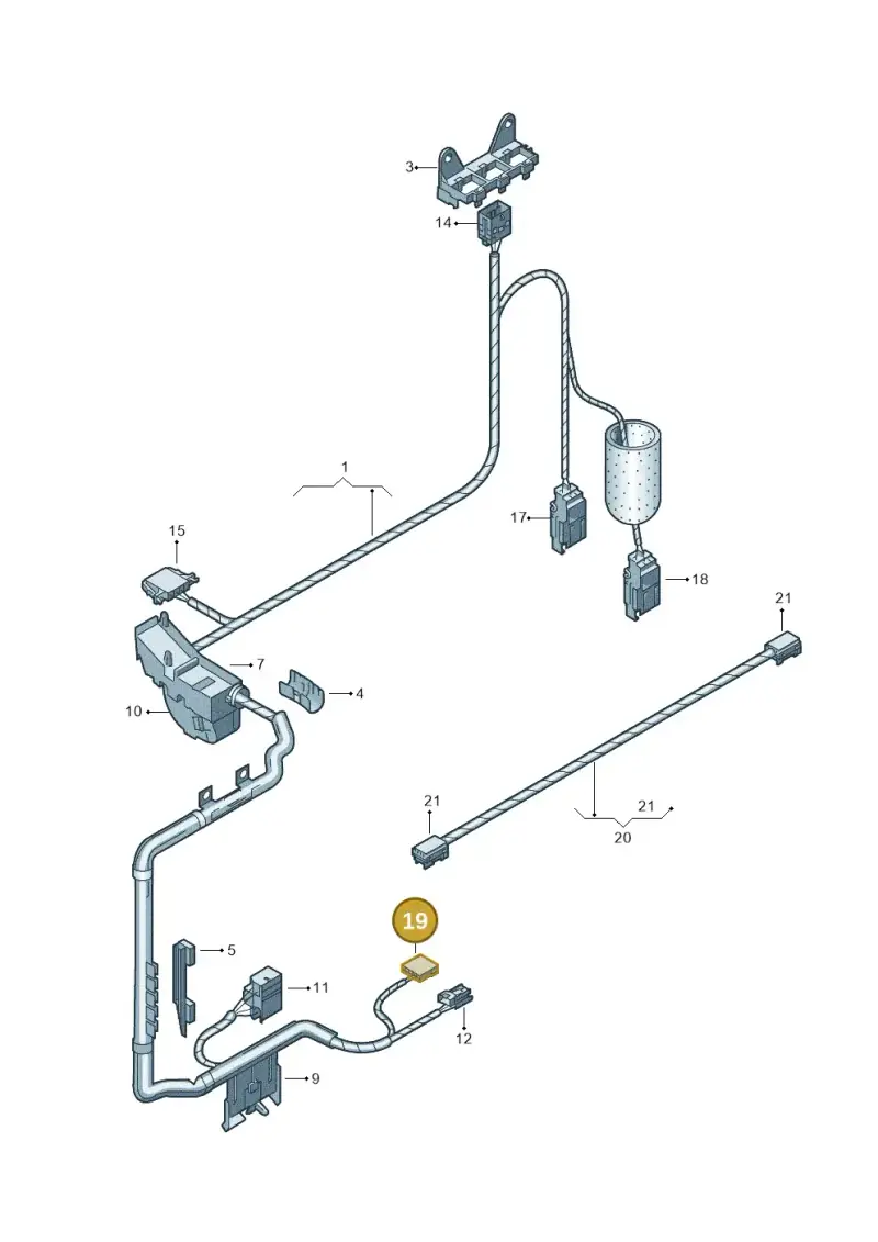 4B0973605 — Volkswagen Phaeton 4motion (2010-2016) diagram 258971950, position 19