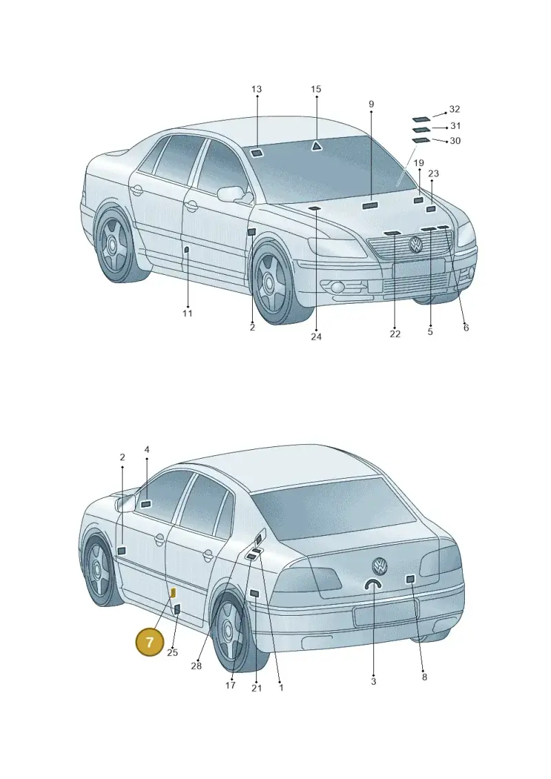 4D0010142A — Volkswagen Phaeton 4motion (2010-2016) diagram 258010000, position 7