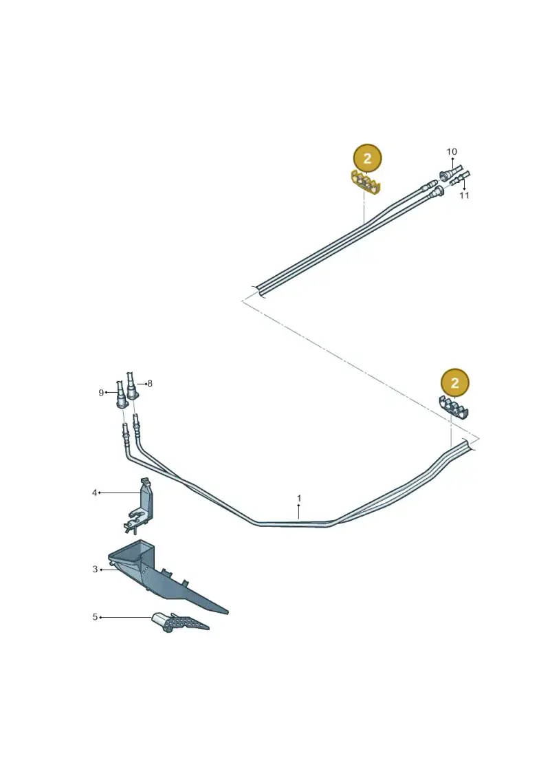 4D0201449E — Volkswagen New Passat (2015-2022) diagram 868201150, position 2