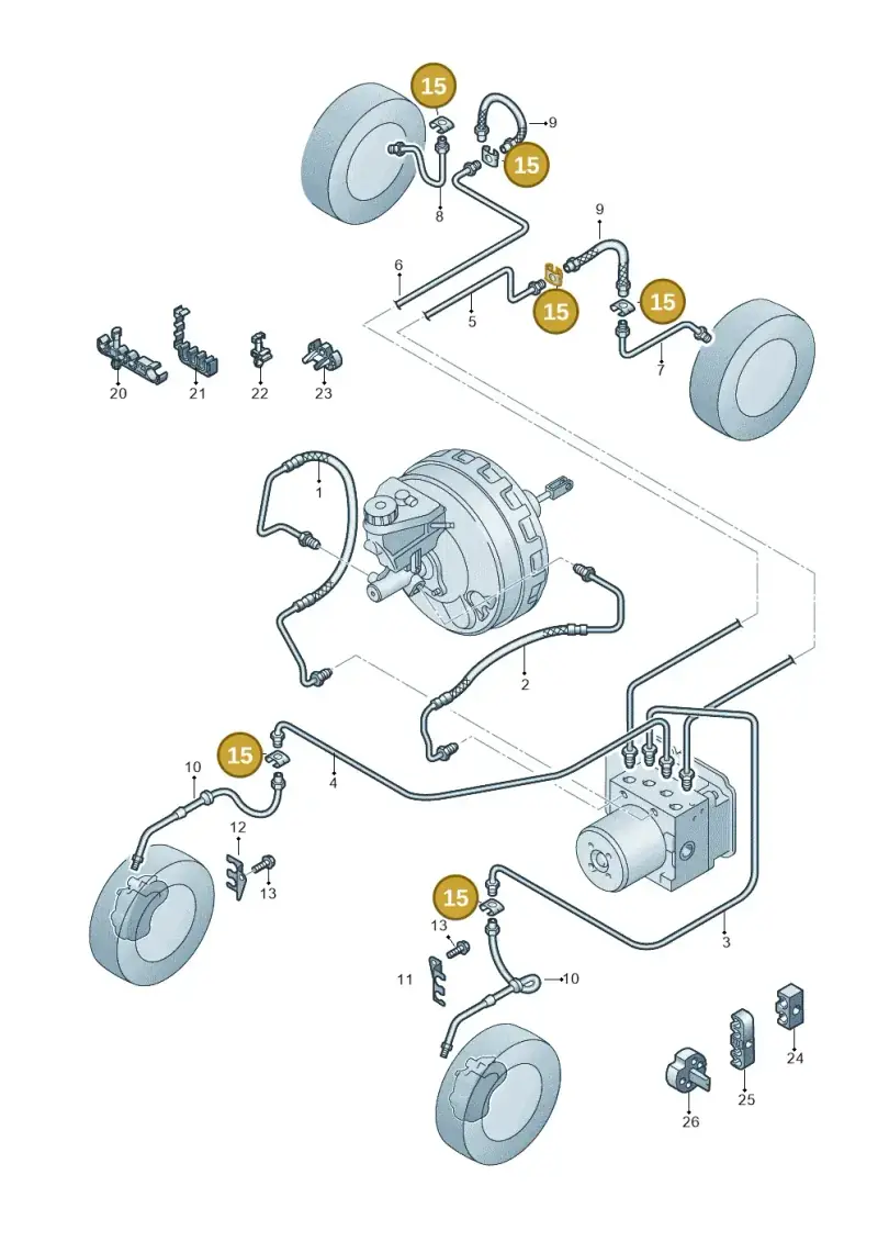 4D0611715B — Volkswagen Amarok twin cab (2022-) diagram 894611200, position 15