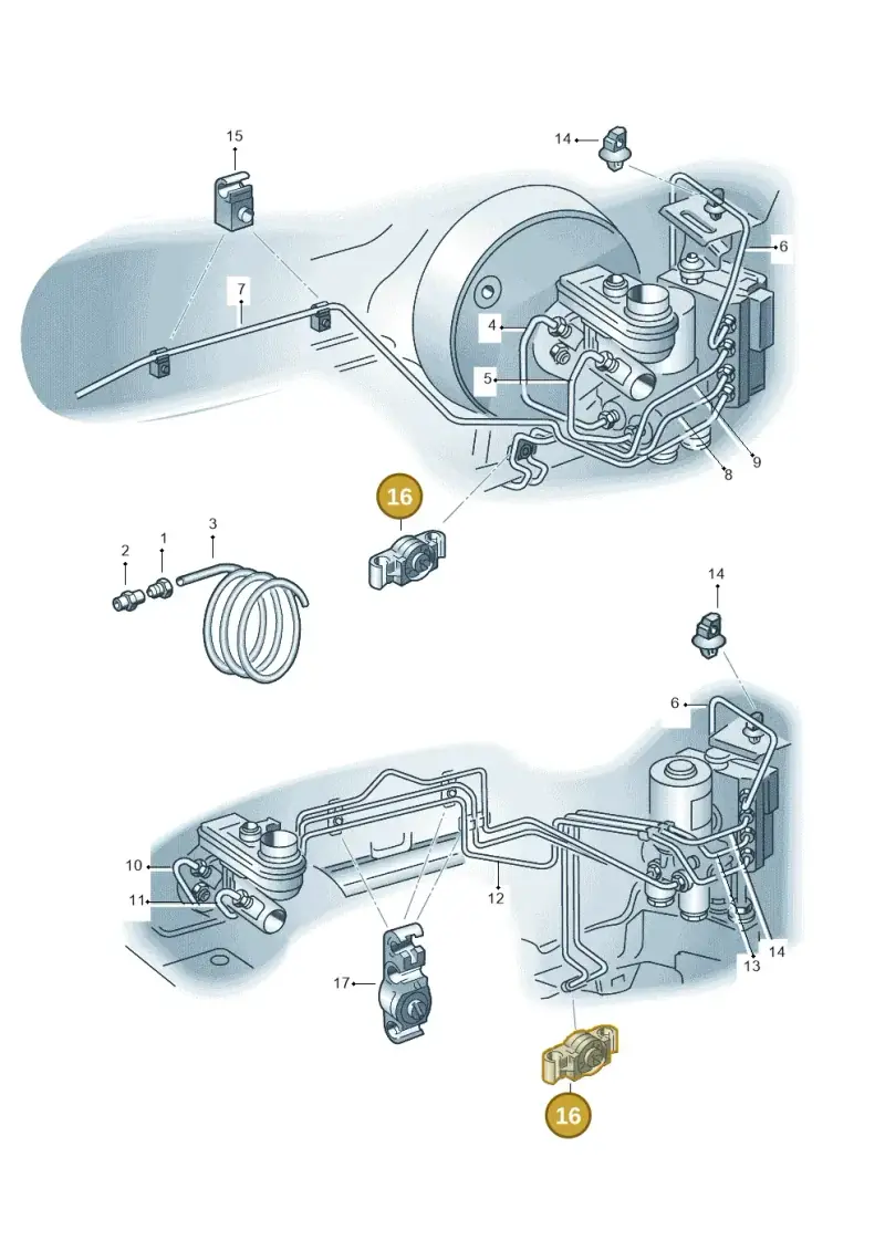 4D0611797P — Volkswagen POLO (1999-2001) diagram 158614400, position 16
