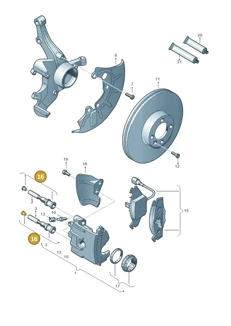 4D0698647 — Volkswagen New beetle (2011-2016) diagram 253615160, position 16